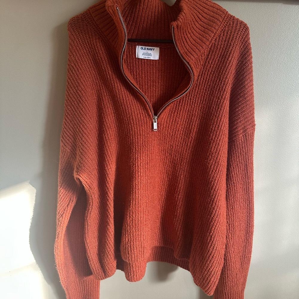 Old Navy Women's Rust Cowl Neck Sweater